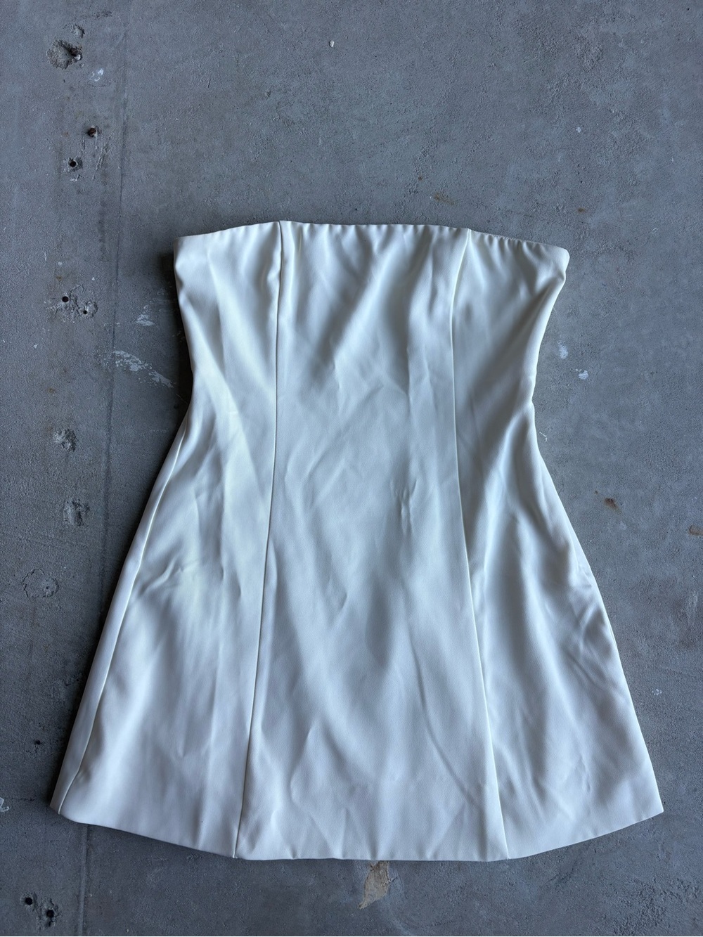 Peppermayo Strapless White Women's Dress
